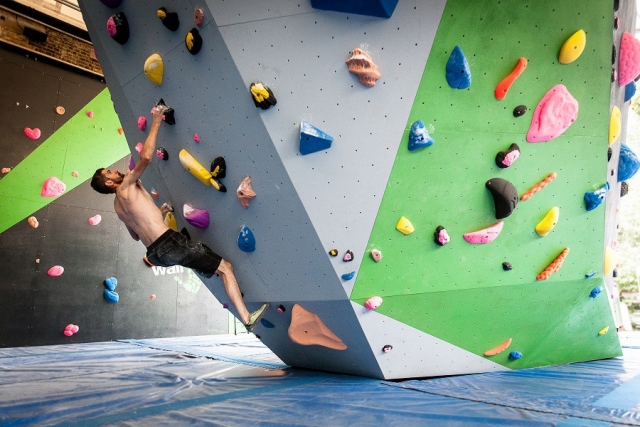 One of our climbing walls